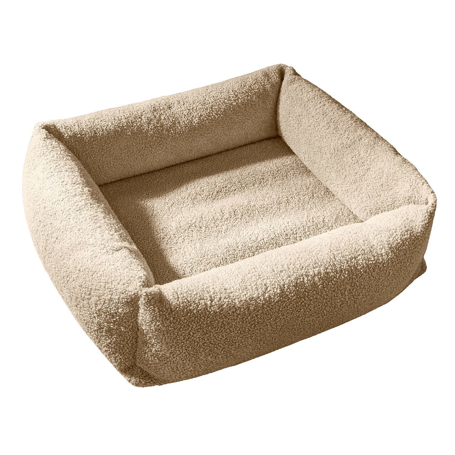 Lit pour animaux Giolena Panier pour chien beige en tissu bouclé doux, confortable et élégant pour le repos de votre animal