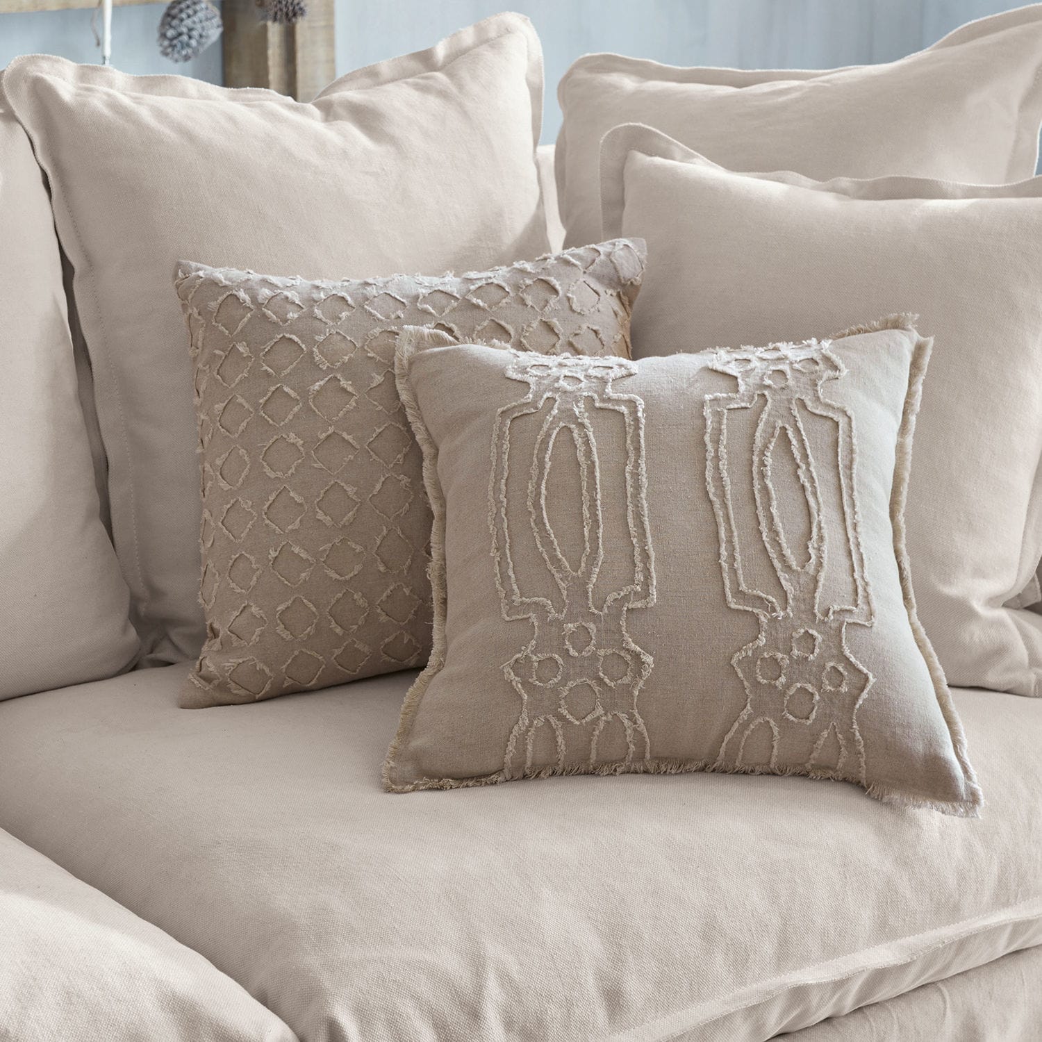 Lot de 2 housses de coussins Kelnor