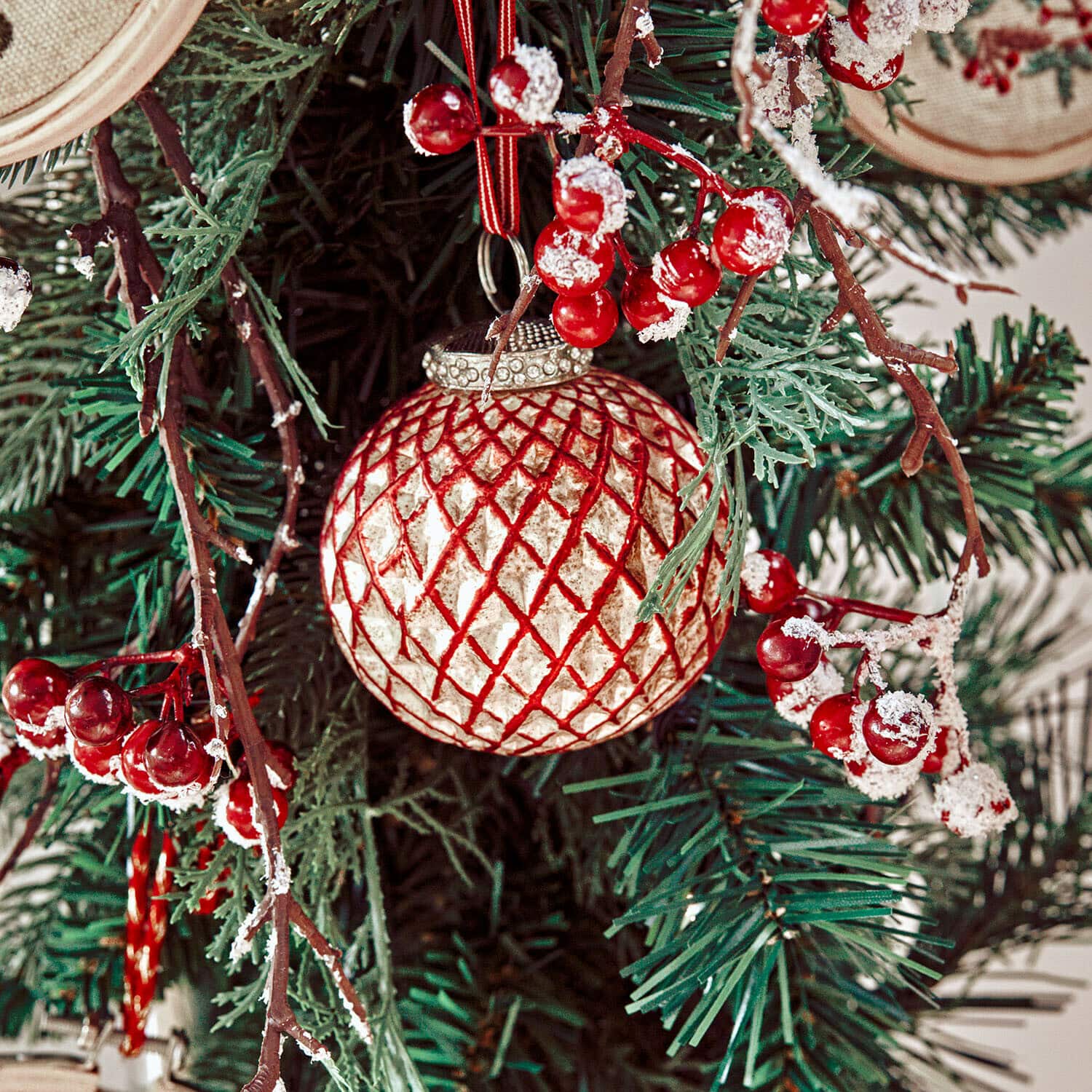 Kerstbal set van 6 Aleviah