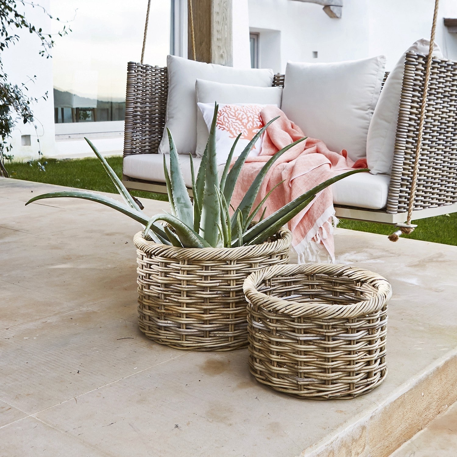 Lot de 2 paniers Audrey