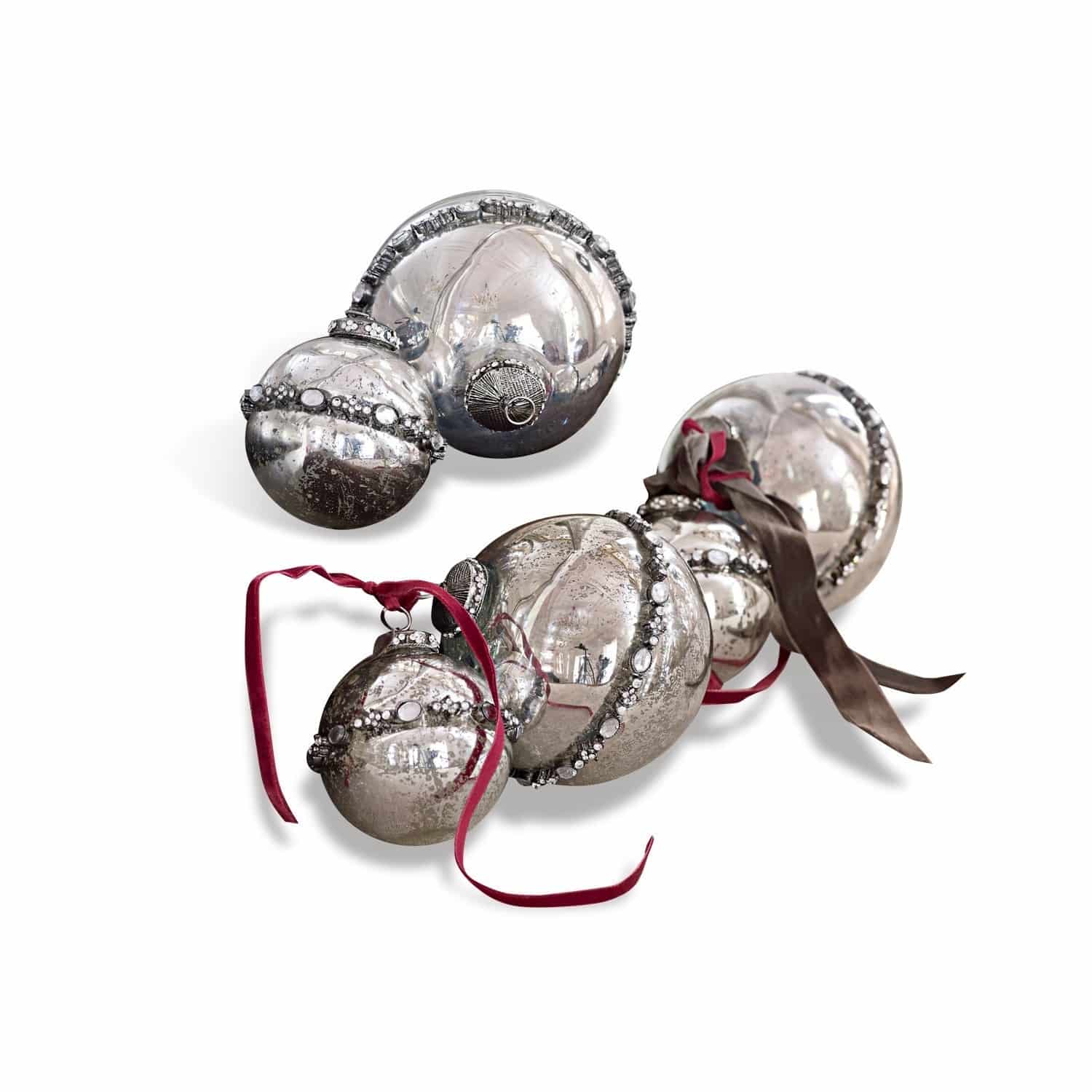 Lot de 6 décorations de Noël Cloé