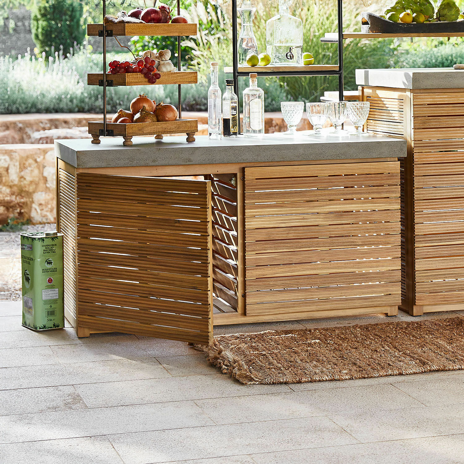 Vaisselier d'extérieur 100 % FSC® Venzone