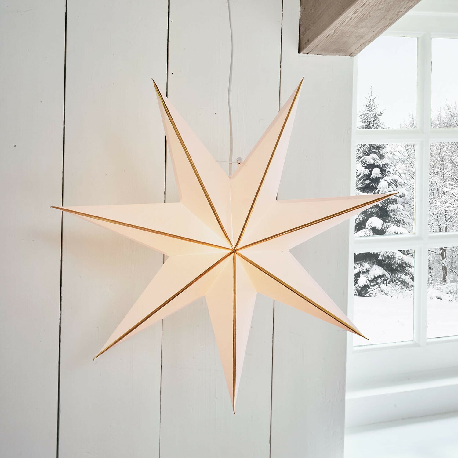 Papieren ster met verlichting Stardomen Papieren ster met verlichting Stardomen