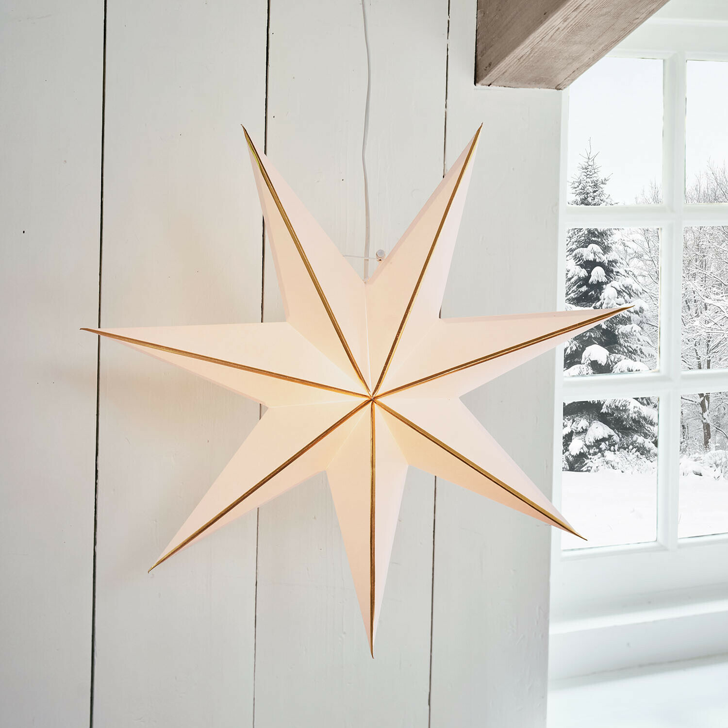 Papieren ster met verlichting Stardomen Papieren ster met verlichting Stardomen