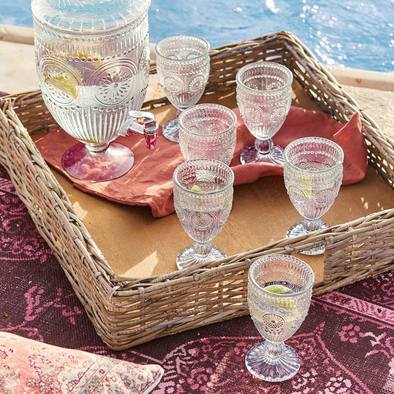 Glas set van 6 Leatrice