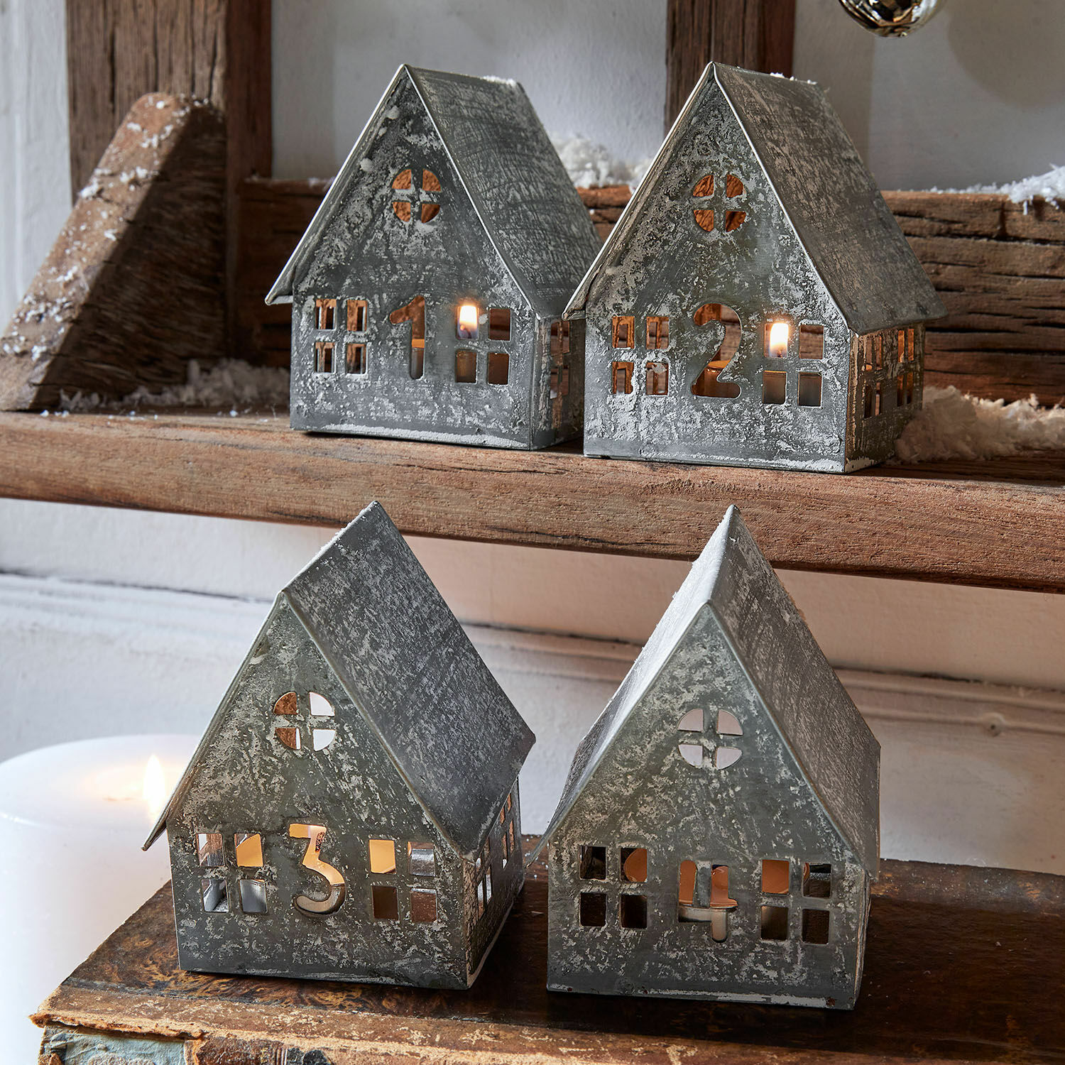 Lot de 4 photophores Ivolere