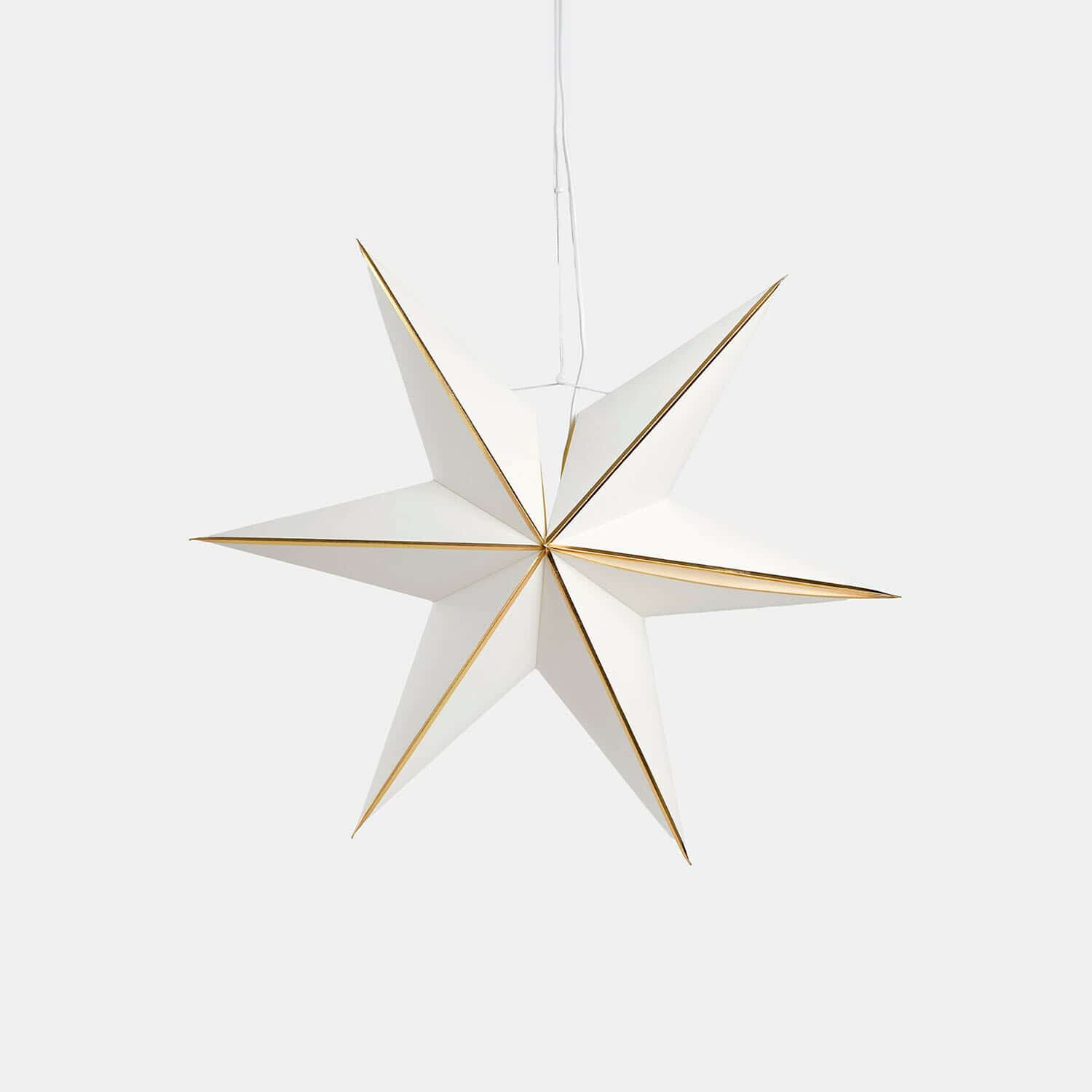 Papieren ster met verlichting Stardomen