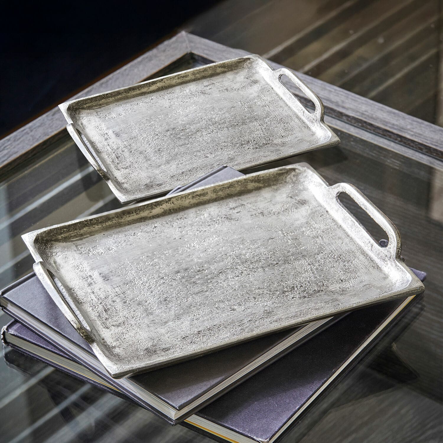 Lot de 2 plateaux Branora