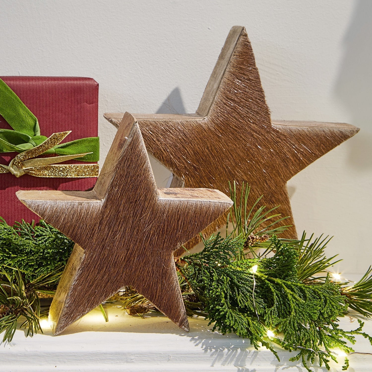 Lot de 2 décorations étoile Martinet