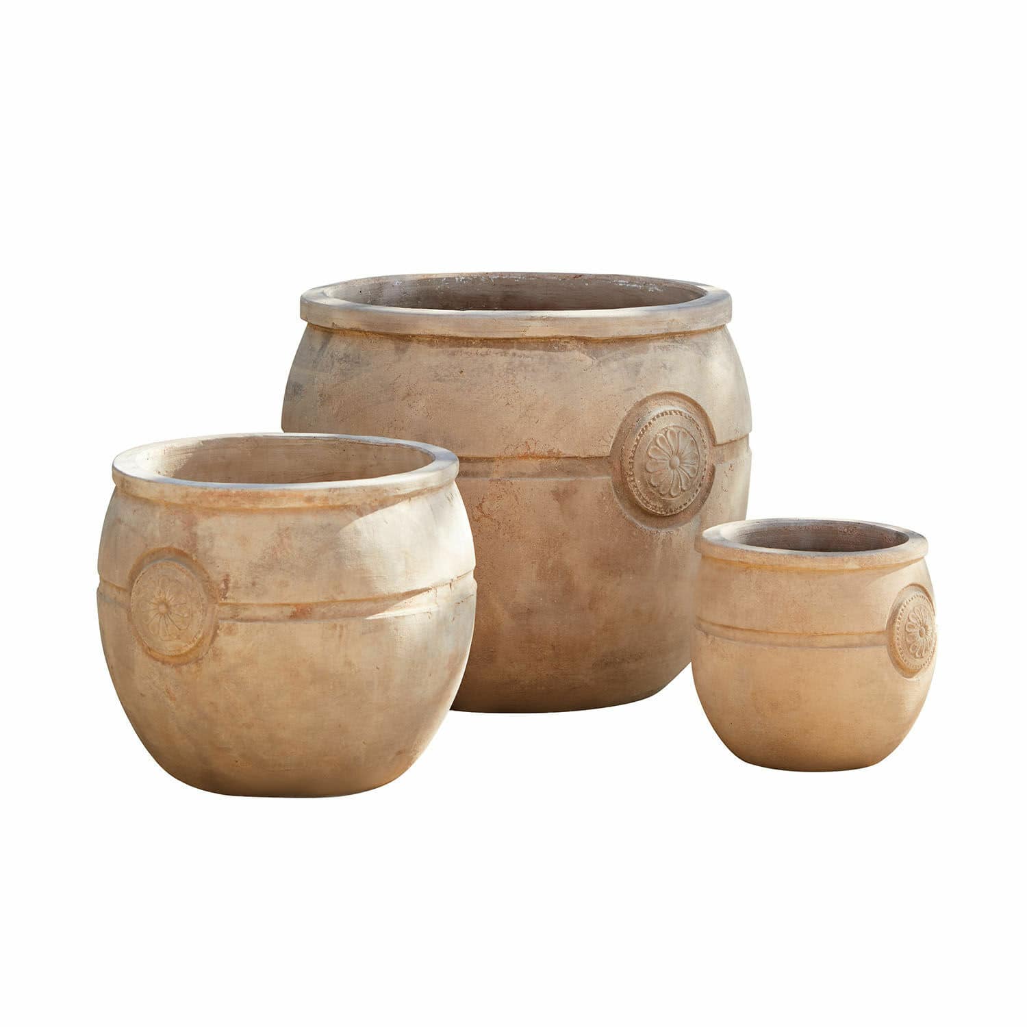 Lot de 3 pots de fleurs Clorivon