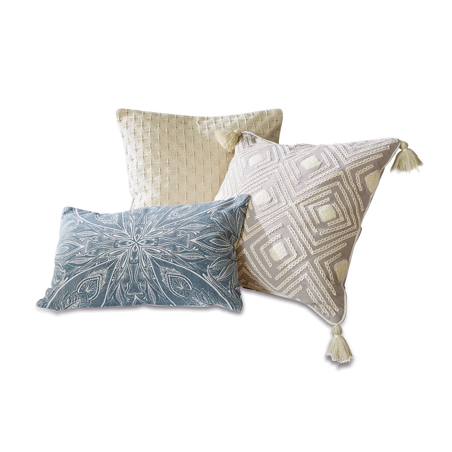 Lot de 3 housses de coussins Dupont