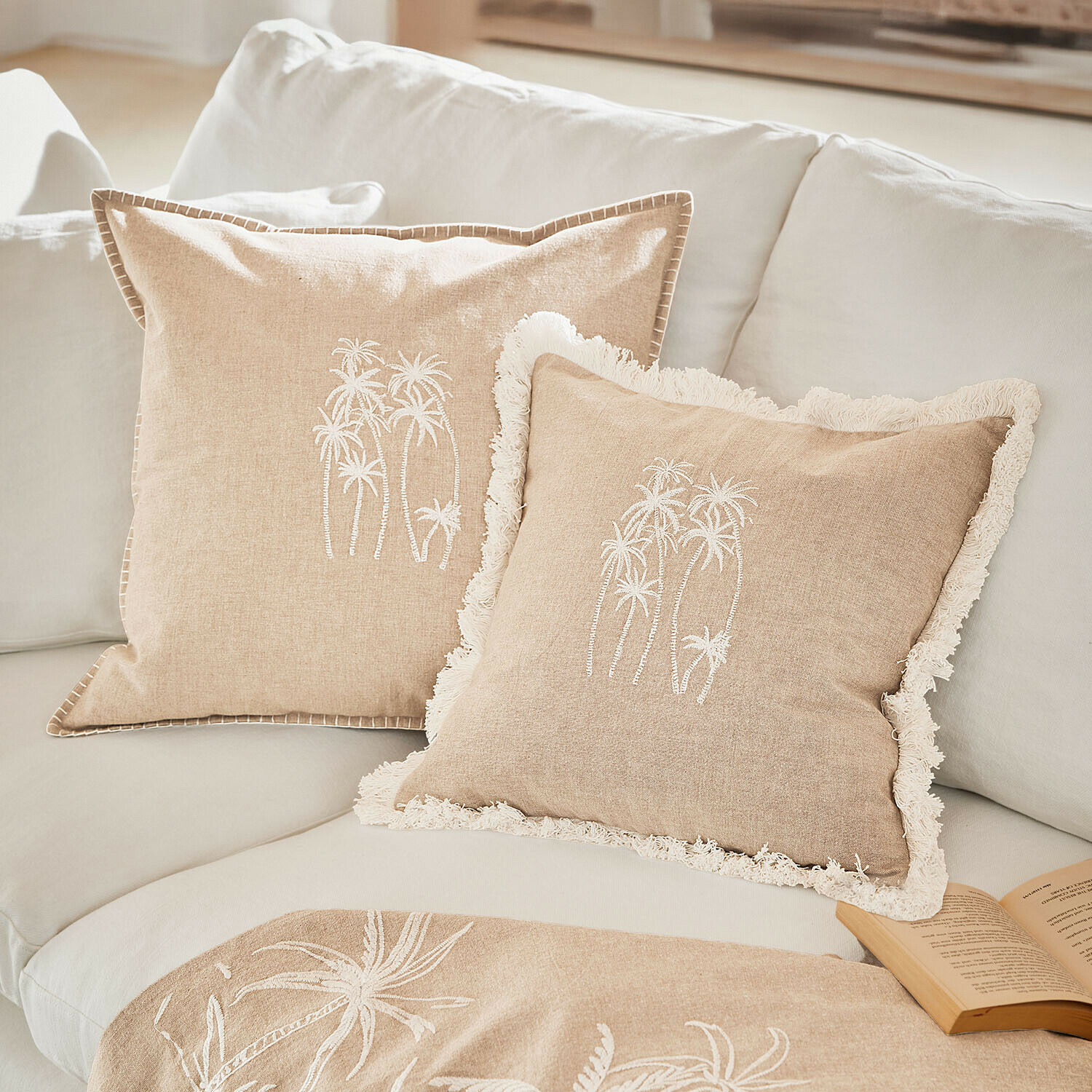 Lot de 2 housses de coussins Windlake