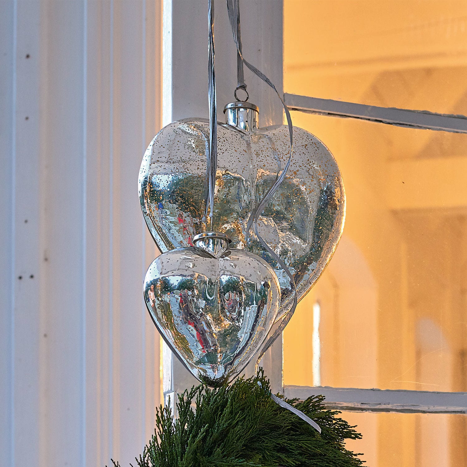 Kerstversiering set van 3 de bon coeur