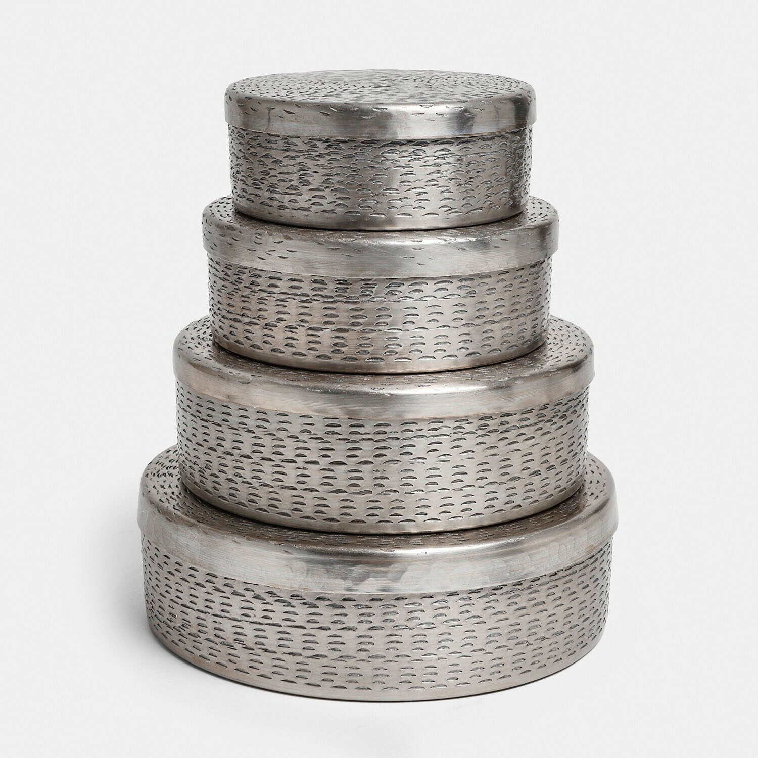 Blik set van 4 Silvaras