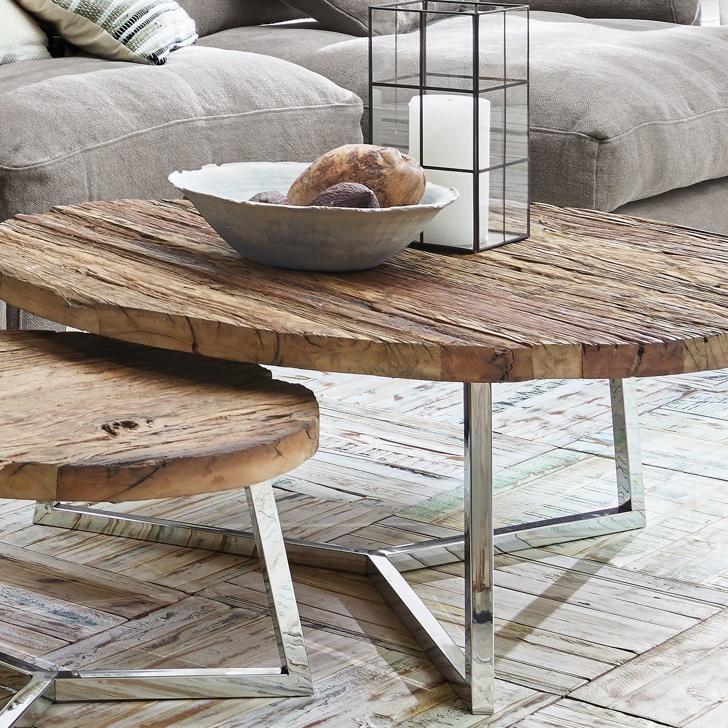 Lot de 2 tables basses Nevada