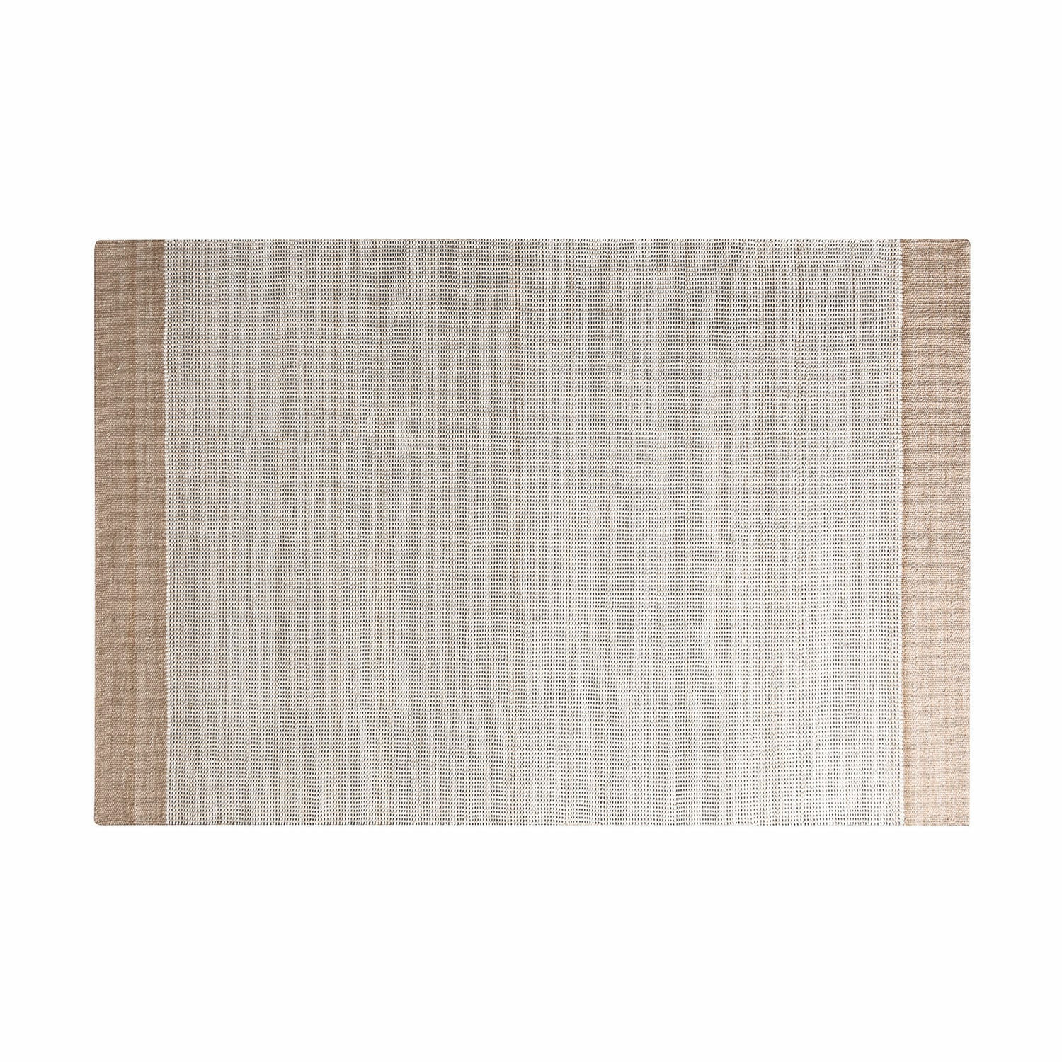 Beige en crèmekleurige stoffen placemat met eenvoudig patroon, ideaal voor tafeldecoratie