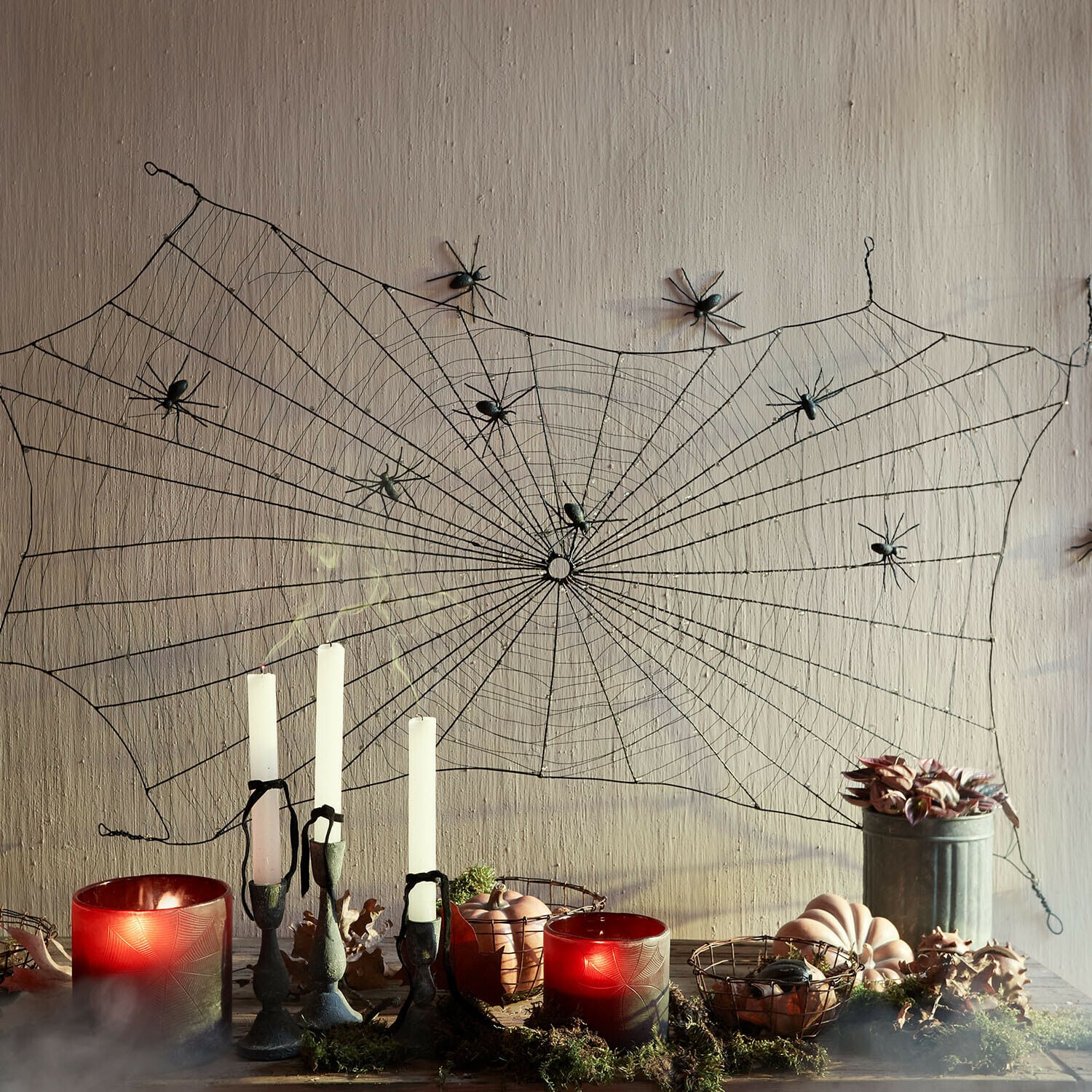 Lot de 4 araignées décoratives Gwynetha