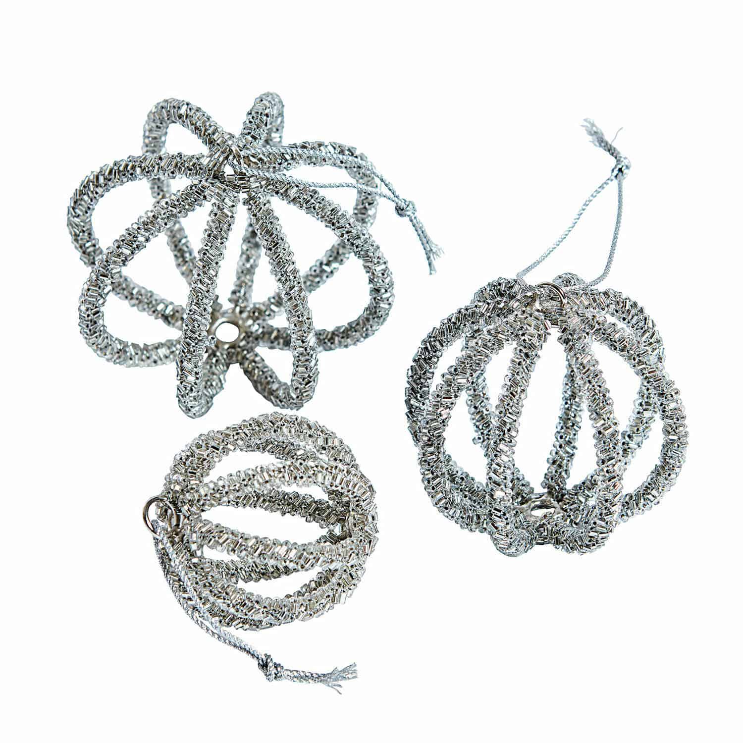 Lot de 3 décorations de Noël Stade