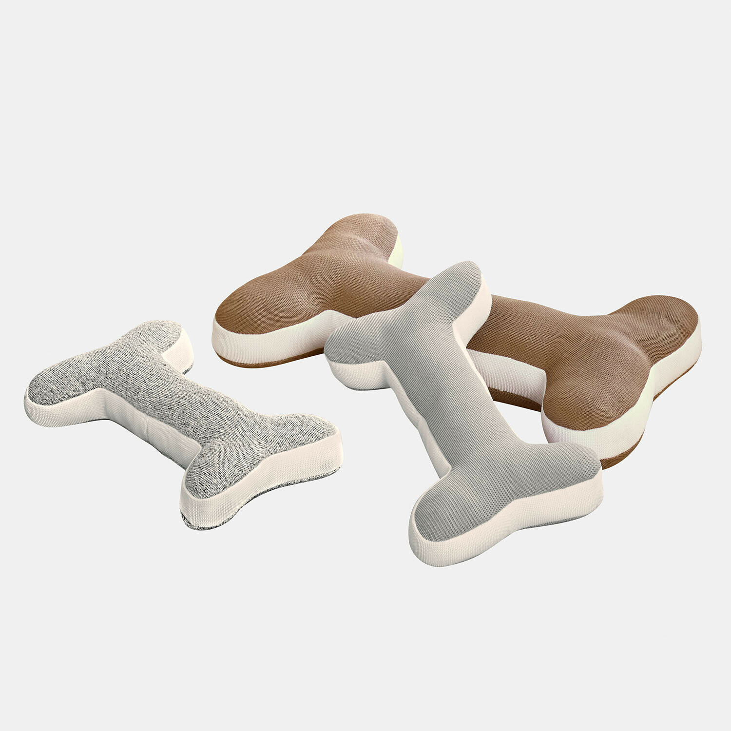 Lot de 3 coussins Fluffido