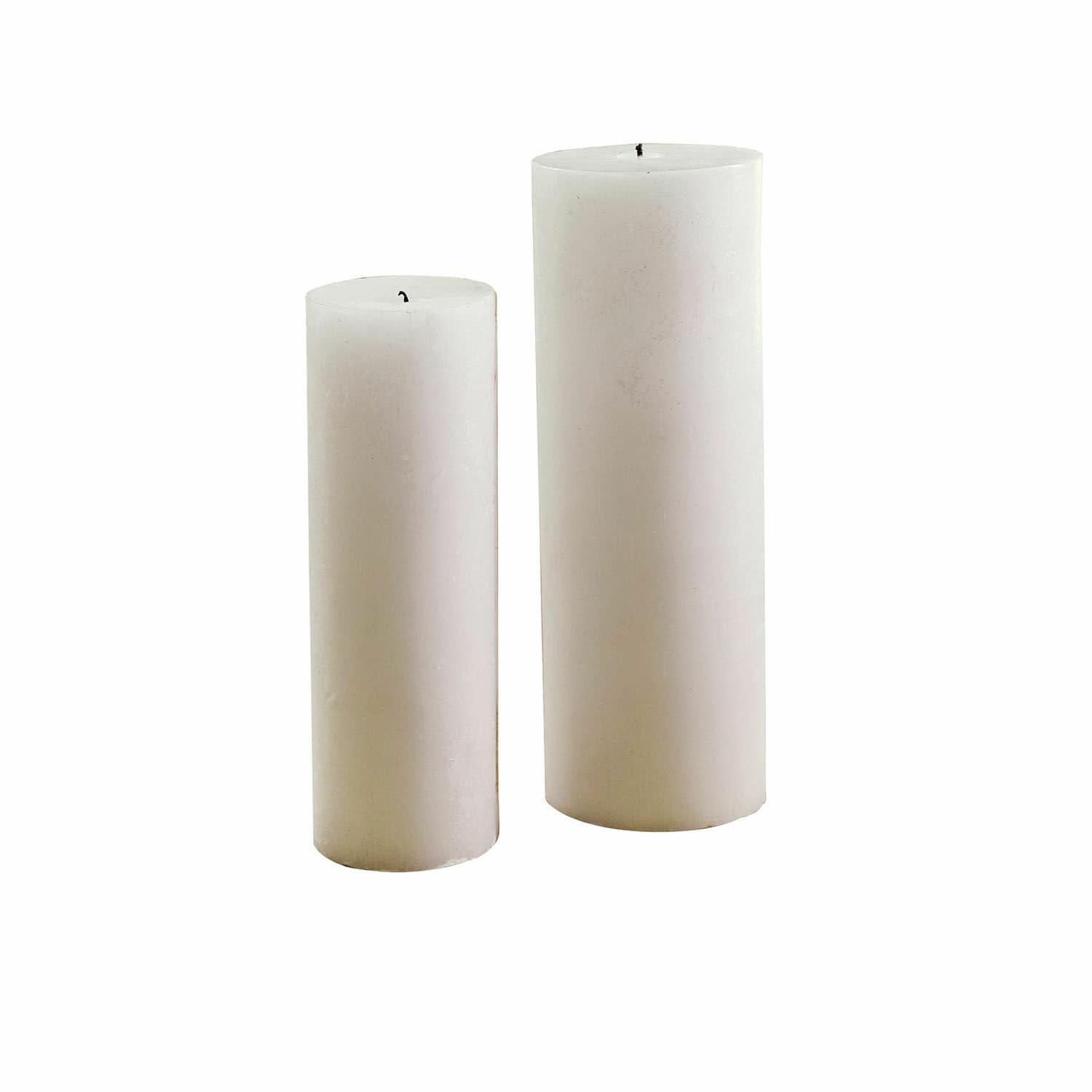 Lot de deux bougies crème Laureen en cire, décoration intérieure élégante et naturelle
