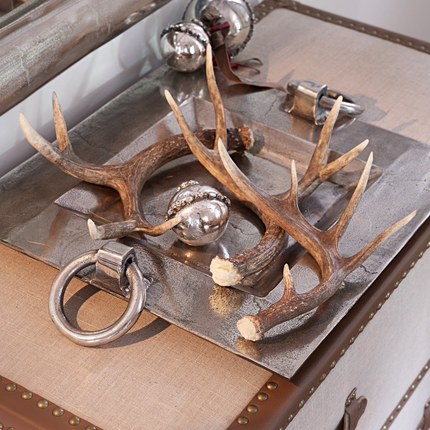 Lot de 3 décorations bois Antier
