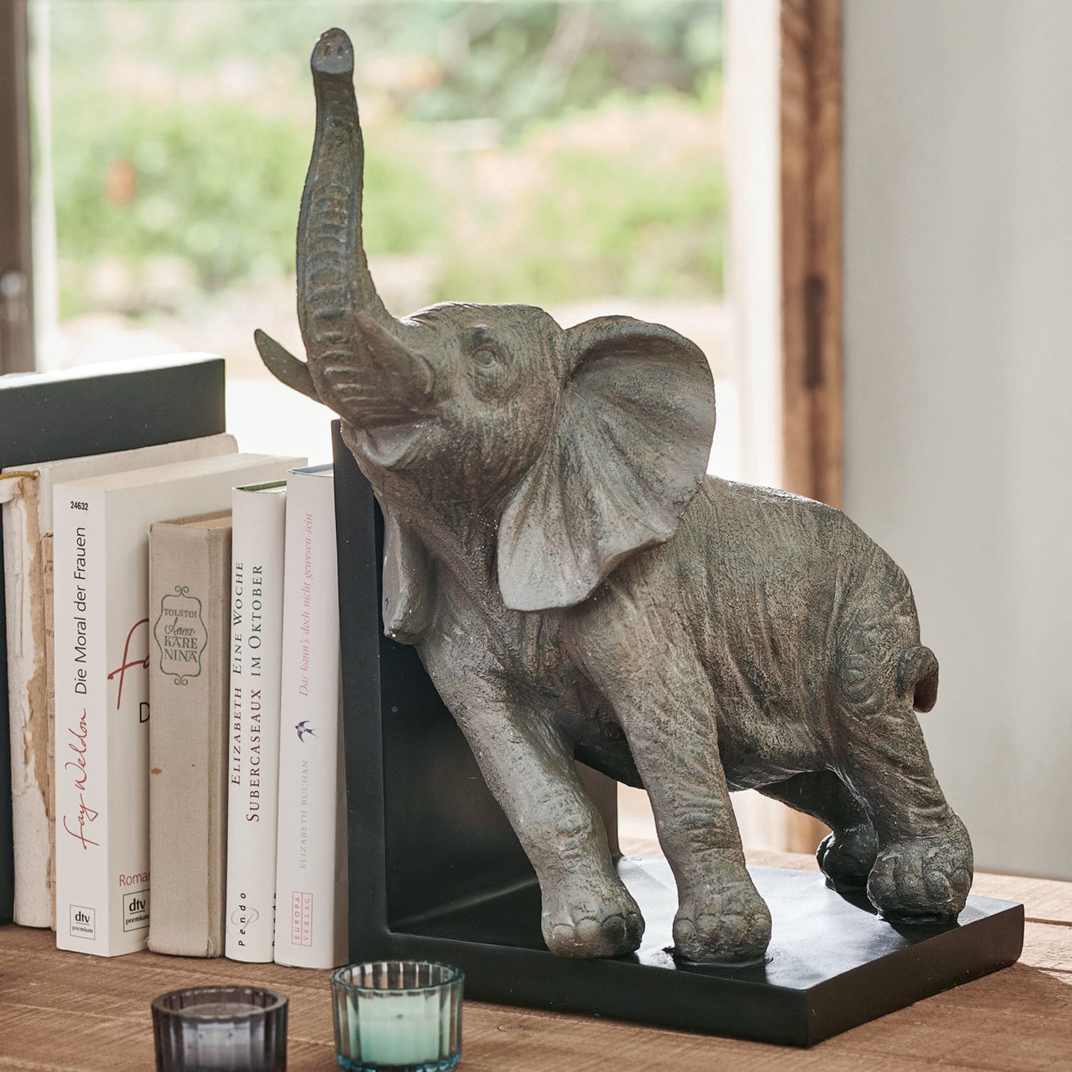 Lot de 2 serre-livres Elephants